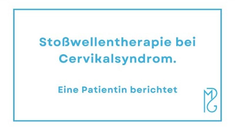 Stoßwellentherapie bei Cervikalsyndrom.
